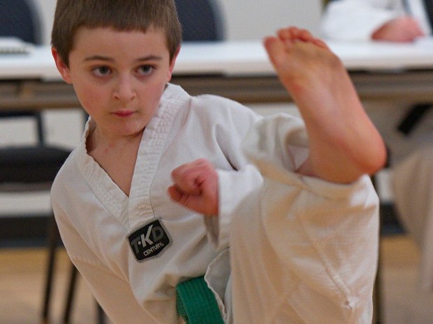 William's Green Belt William's test see if he gets his green belt in Tae Kwon Do