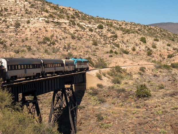 Verde Canyon Railroad The Verde Canyon Railroad leaves Clarksdale AZ and takes you up the Verde River canyon. Nice views and the best part was...