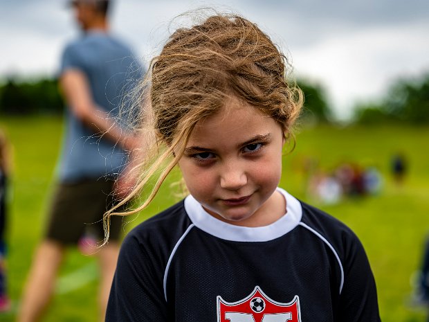 Claudia Playing Soccer Claudia's first year of sports. She picked soccer. Last game she scored 4 goals. I'm looking forward to next season.