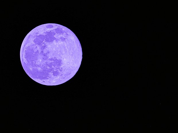 Shades of the Moon I took some pictures of the moon, and they came out mostly bluish. Still learning this new camera. But it did give me an...